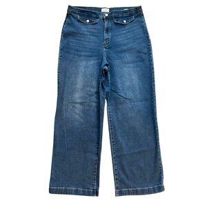 Nicole Miller New York Nomad Super High Rise Wide Leg Jeans Size 16